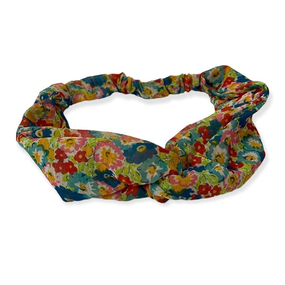 NWOT Sheer Floral Twist Headband